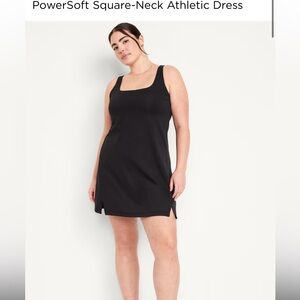 old Navy PowerSoft Athletic Dress- olive green color